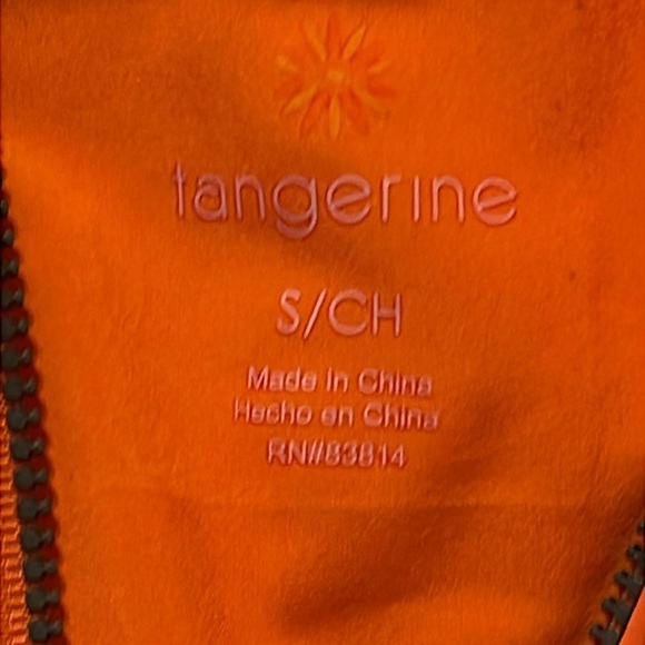 🌹TANGERINE PAPAYA REFLECTIVE PUFFER VEST - Picture 5 of 6